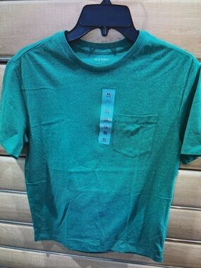 Old Navy Men's Teal Short Sleeve Pocket Tee